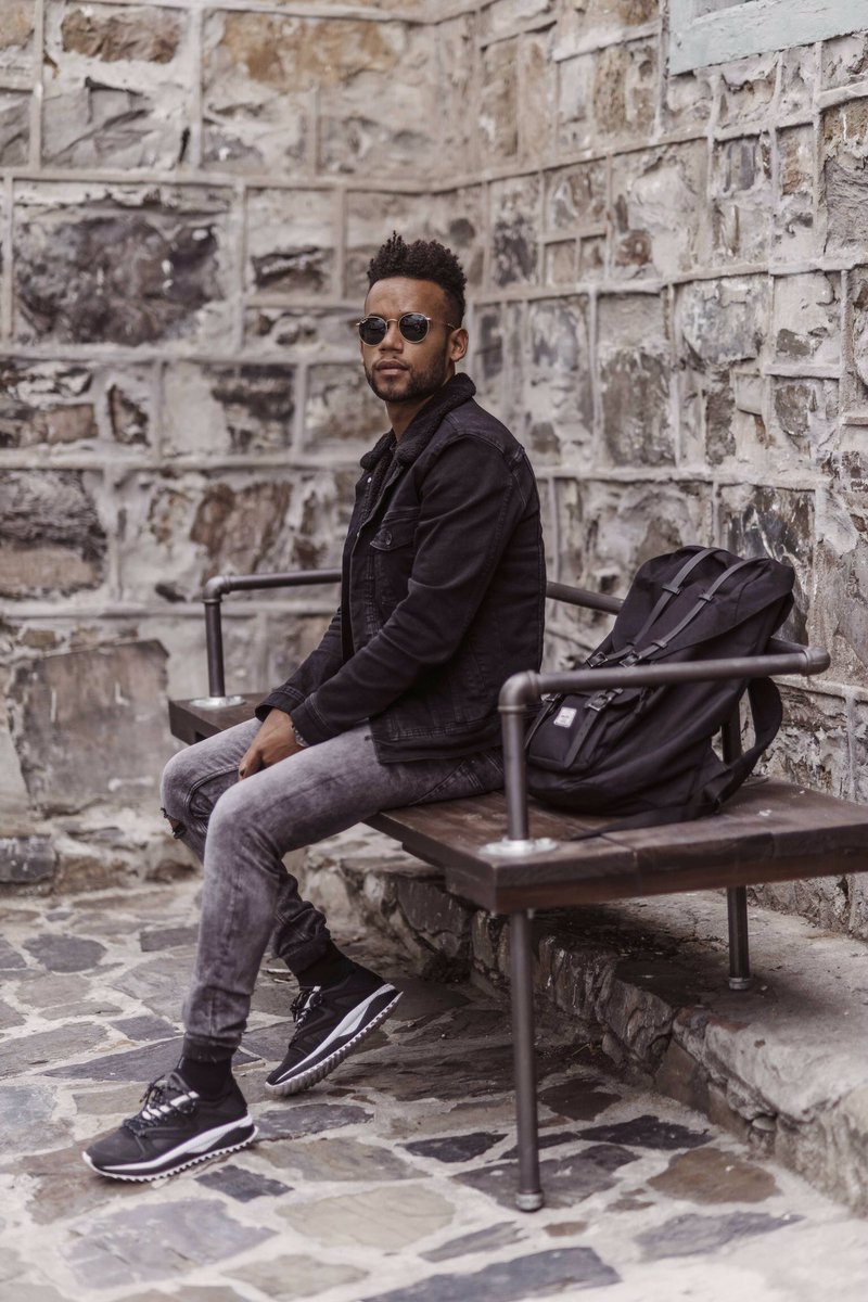 ChadSaaiman's tweet photo. sit down // be humble. Threads @spree_man Sneakers @PUMASouthAfrica on @spreecoza Shades: #raybansa backpack @Herschelsupply 📸 @mars_digital https://t.co/aQE13i1zIB