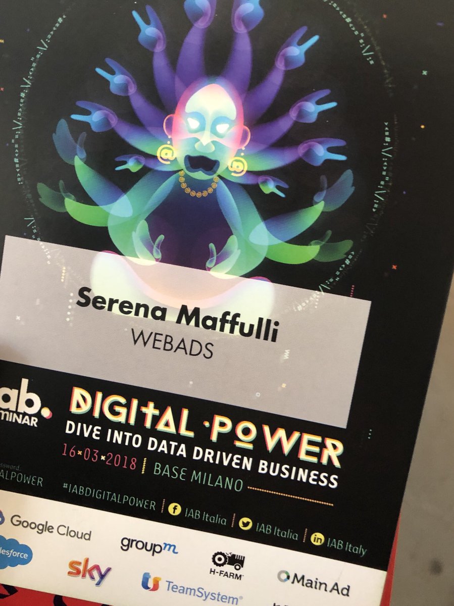 seremaf's tweet image. Ci sono anche io #webads #iabdigitalpower
