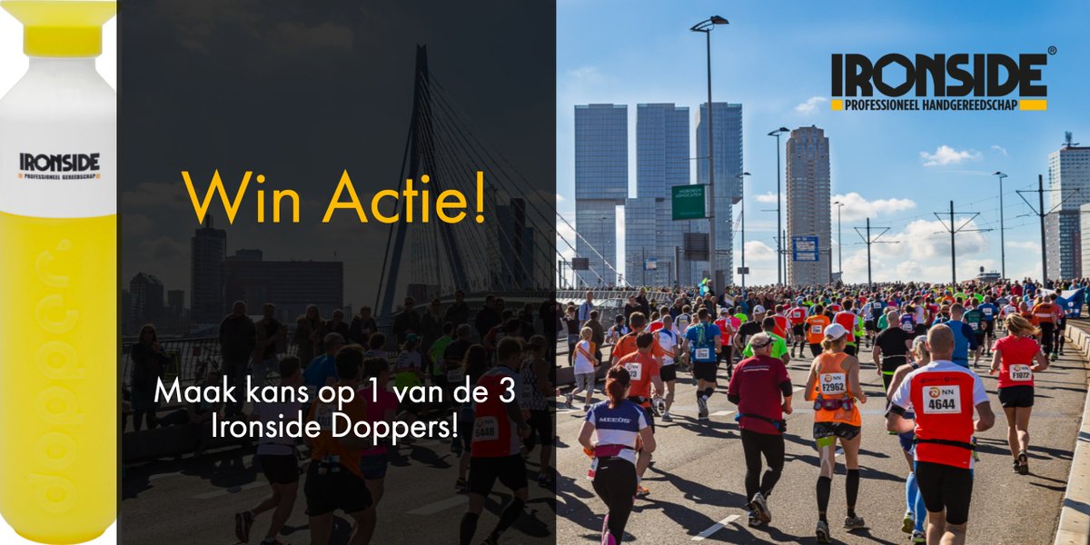 Ironside5's tweet photo. Doe jij al mee met onze winactie?

De @MarathonRdam staat voor de deur en wij geven 3 Ironside Doppers weg!

Meedoen kan eenvoudig via  https://t.co/3EZsx0COHu
1) Volg onze Facebook-pagina
2) Tag jouw Sportmaatje

Meedoen kan tot dinsdag 27 maart! #winactie #hardlopen https://t.co/ygKyNUspXx