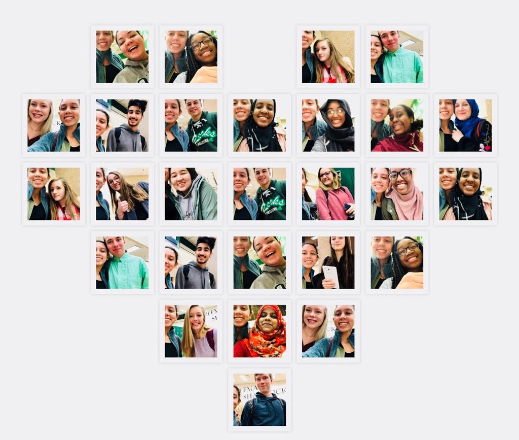 Coffman__NHS's tweet photo. The love that is being spread by @DublinCoffmanHS students is truly amazing!! #17reasonsforchange https://t.co/ngQwVNXtQ9