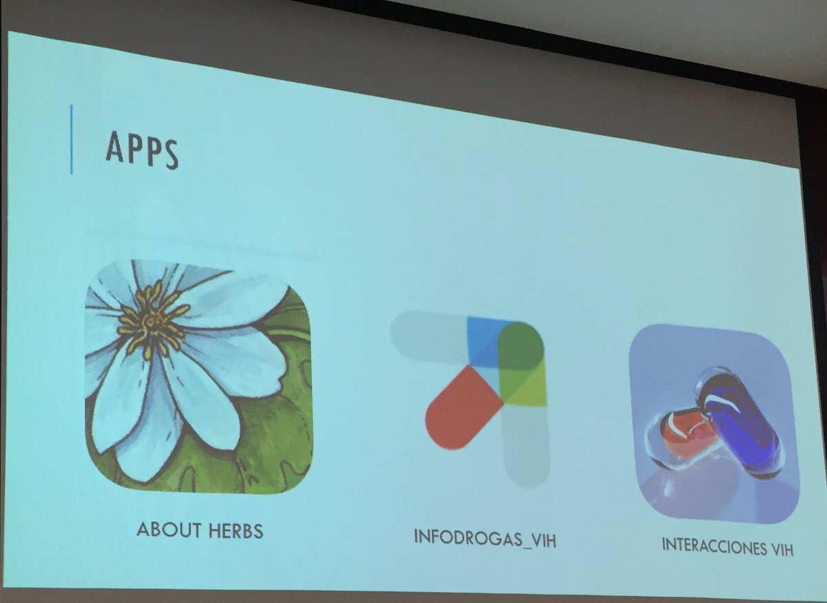ExpertoVih's tweet photo. Algunas de las app para interacciones de medicamentos frente al VIH...seguimos aprendiendo con @awina87 en el #11CCC https://t.co/uezLi3nuMs