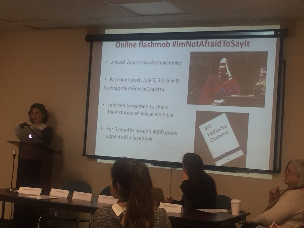 KAEglinton's tweet photo. Starting #CSW62 this morning with Women Journalists as Human Rights Defenders in Ukraine - @TamaraTarakuta speaking about Anastasiya Melnychenko’s #imnotafraidtosayit where women shared 4000 stories of violence @wfuwo @Footageyouth @Girl_talk_Girl #endVAWG #storytelling https://t.co/FH8OF9Wkms