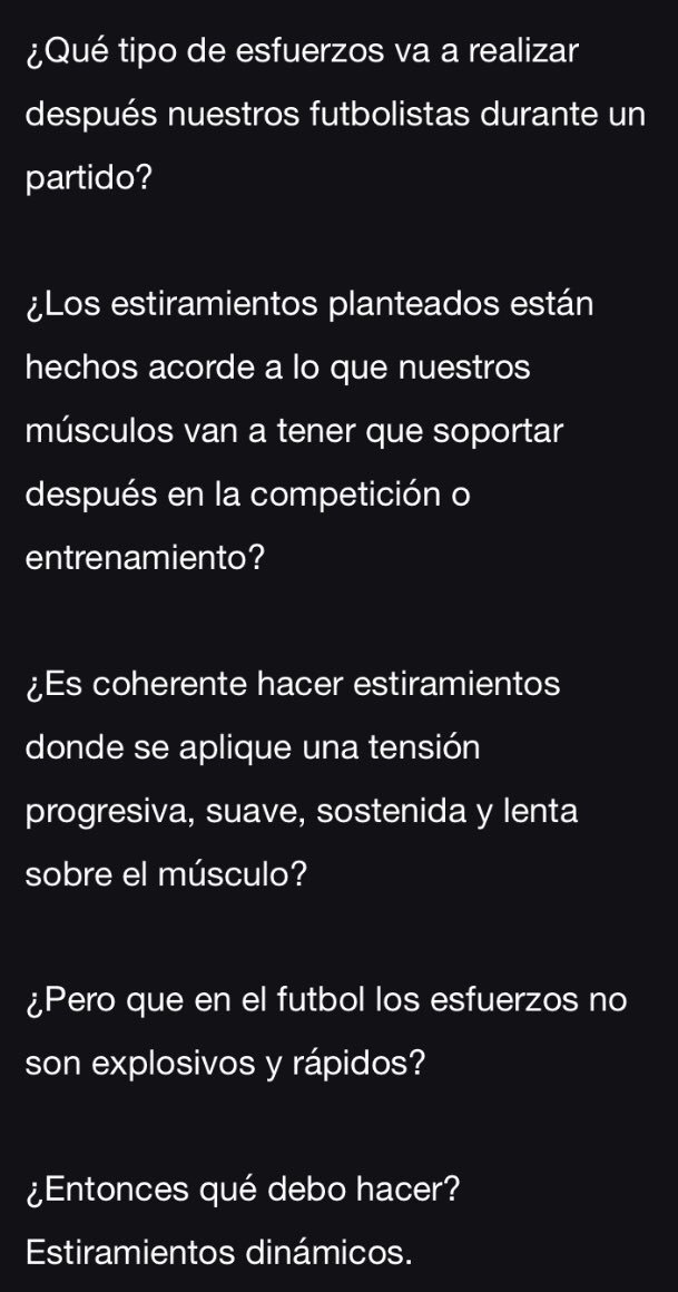 Carlosgn111's tweet photo. “Estiramientos dinámicos en el portero de fútbol”.
🤔Qué tipo de esfuerzo va realizar posteriormente?
🤔Son acorde a lo que los músculos van a tener que soportar?
Mucho más...⬇️⬇️⬇️

📋Artículo👉 https://t.co/MAN9jZguAa

🎥 Vídeo👉 https://t.co/lgmHQx1D8l https://t.co/n6cxXV4fkc