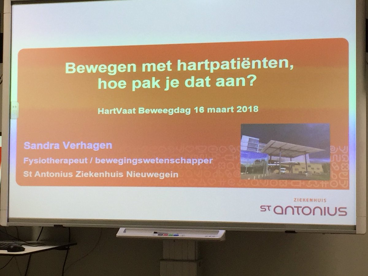 baskoelmans's tweet photo. Inspirerende ochtend @rocmondriaan en @HarteraadNL over sporten met hartpatiënten. Opleiden van beweegcoaches hart en vaat wordt vanaf schooljaar 18/19 ook aangeboden door @deltion sport en bewegen https://t.co/Bps80JpDUM