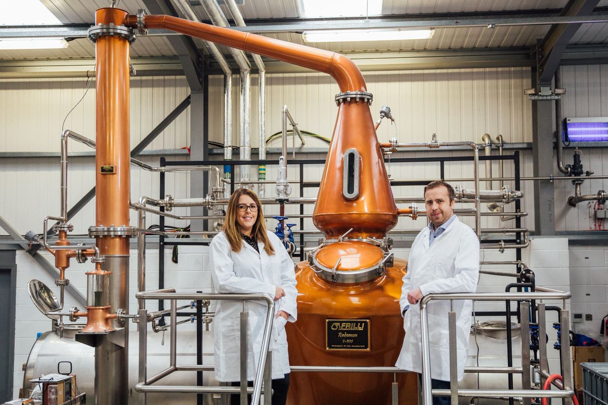 RademonEstate's tweet photo. Our beautiful whiskey copper pot still is unveiled! #irishWhiskey #Distillery https://t.co/ySgpfdPqhY