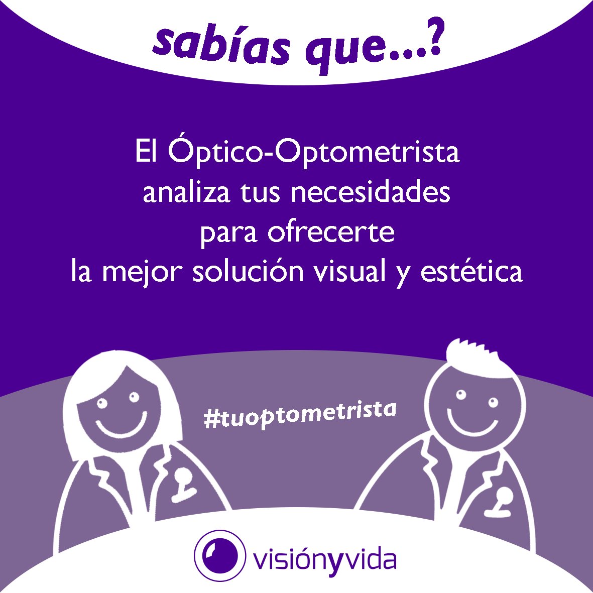 A_VisionYvida's tweet photo. #Tuoptometrista analiza tus necesidades para ofrecerte las mejores soluciones #visuales y estéticas. ¡Ponte en las mejores manos! https://t.co/rLw4z41dTJ