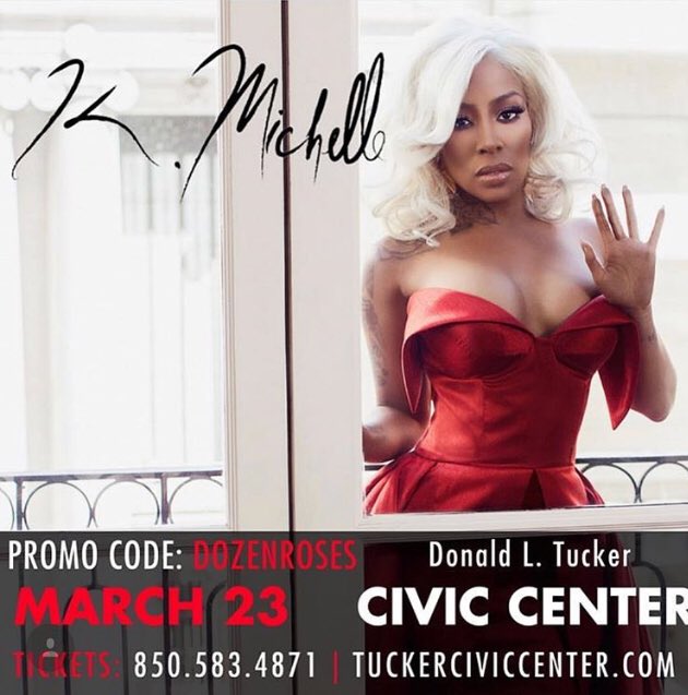 kmichelle's tweet image. Tallahassee❤️ See you March 23rd at the @FSUTuckerCenter!!!
Tickets: tuckerciviccenter.com