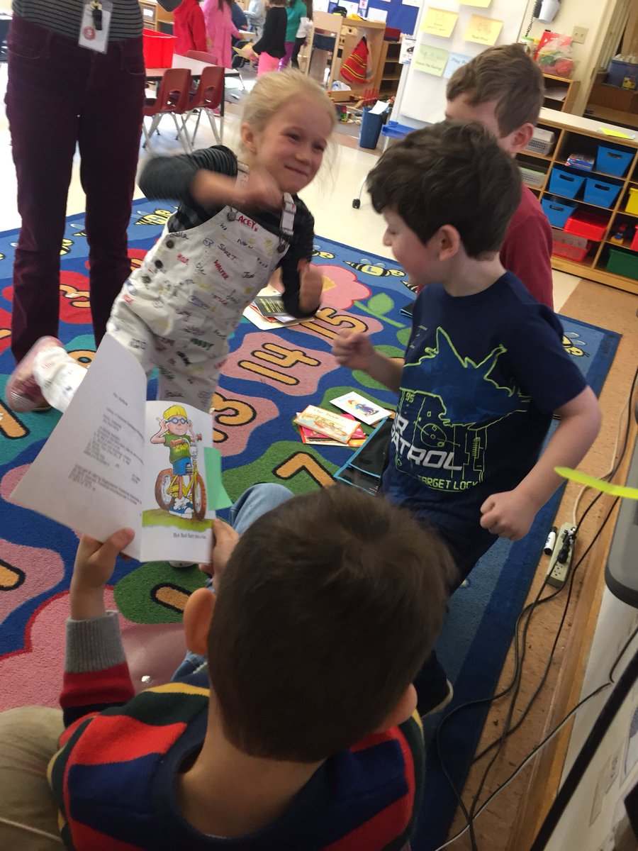 KeahLarsen's tweet photo. Avid readers imagine the story in their minds every time they read.  Today on our reading play dates we acted out the story our partner was reading! #FoxMeadowPride https://t.co/Fyvc8SOQZr