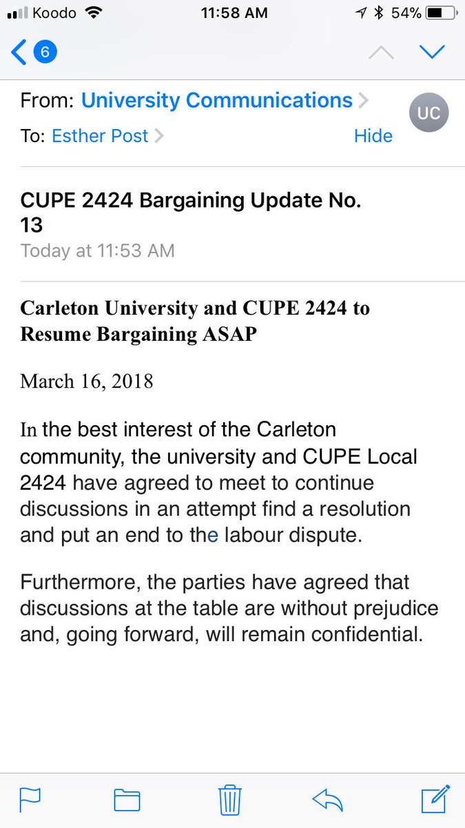 post_esther's tweet image. About friggin time!! #cupe2424 #carletonstrike #wearecarleton #BetterTogether
