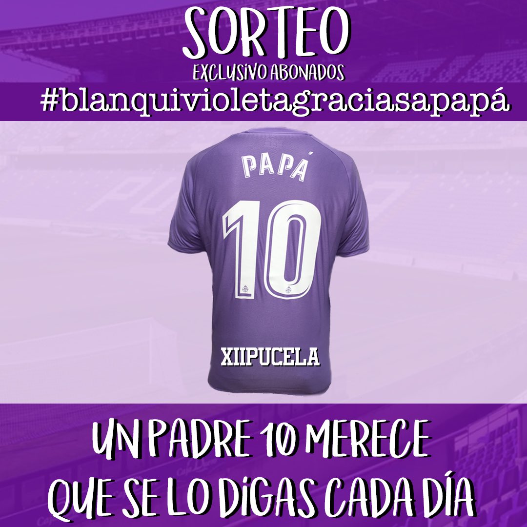 realvalladolid's tweet photo. ☘️ SORTEO PARA ABONADOS| Gana esta camiseta firmada por los jugadores siguiendo los siguientes pasos: 
➡️ Haz retweet 
➡️ Sigue a @XIIPucela 
➡️ Sigue al Real Valladolid
El ganador lo daremos el lunes a las 20:00h. 
⚠️ Presentar carnet + DNI para recoger el premio https://t.co/yIZf0q0Q46