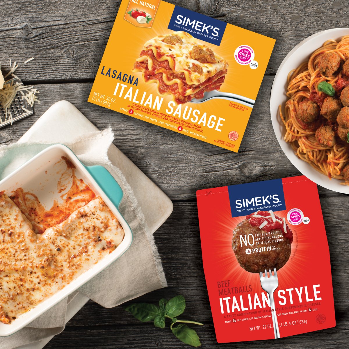 jewelosco's tweet photo. Try any @simeksfood frozen Meatball or Lasagna product for FREE on Friday, March 16th! Say "One Gives One" at the register to redeem (Valid 1 per customer on 3/16/18 only). #OneGivesOne #SIMEKS #WordoftheDay https://t.co/Sc1fJWTN1L