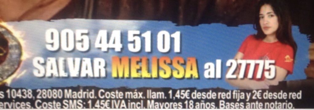 CFMelissaOFF's tweet photo. ESTA SERÁ LA CUENTA OFICIAL DE CLUB DE FANS DE MELISSA VARGAS!! #SalvarMelissa27775 #Supervivientes2018 #SV2018 #GSV1 https://t.co/ug1W5zdxxN