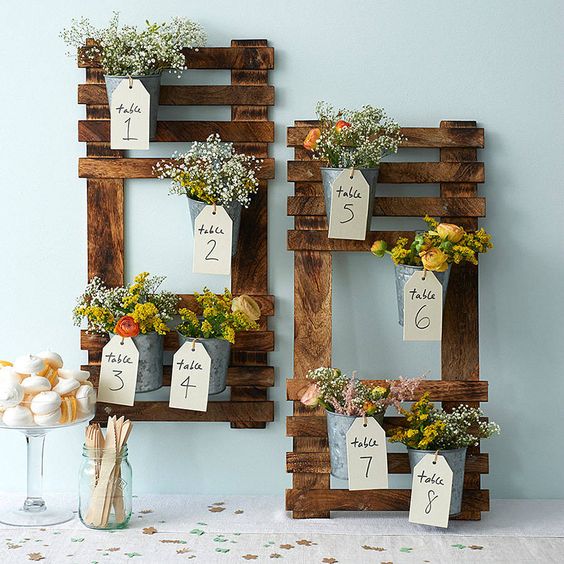 With the #minibeastfromtheeast on its way with round 2, here at UK Events &amp; Tents spring weddings and celebrations are very much on our mind and we love these beautiful rustic table plans - we think they would look perfect inside our marquees