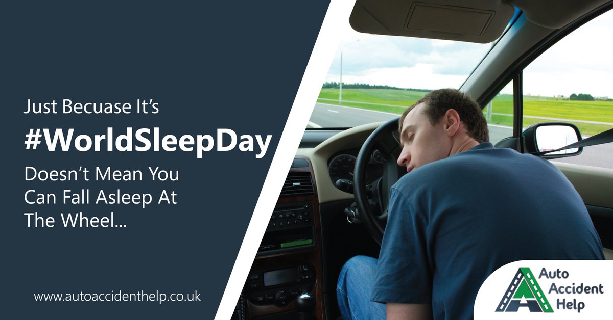 Just because it's #WorldSleepDay doesn't mean you can fall asleep behind the wheel....

Website - autoaccidenthelp.co.uk 

#memes #carmemes #FridayFeeling #caraccident #Competitions #GoldCup #AllStars3 #funnymemes #carmemes #carleasing #caraccident #roadsafety #retweet #rt