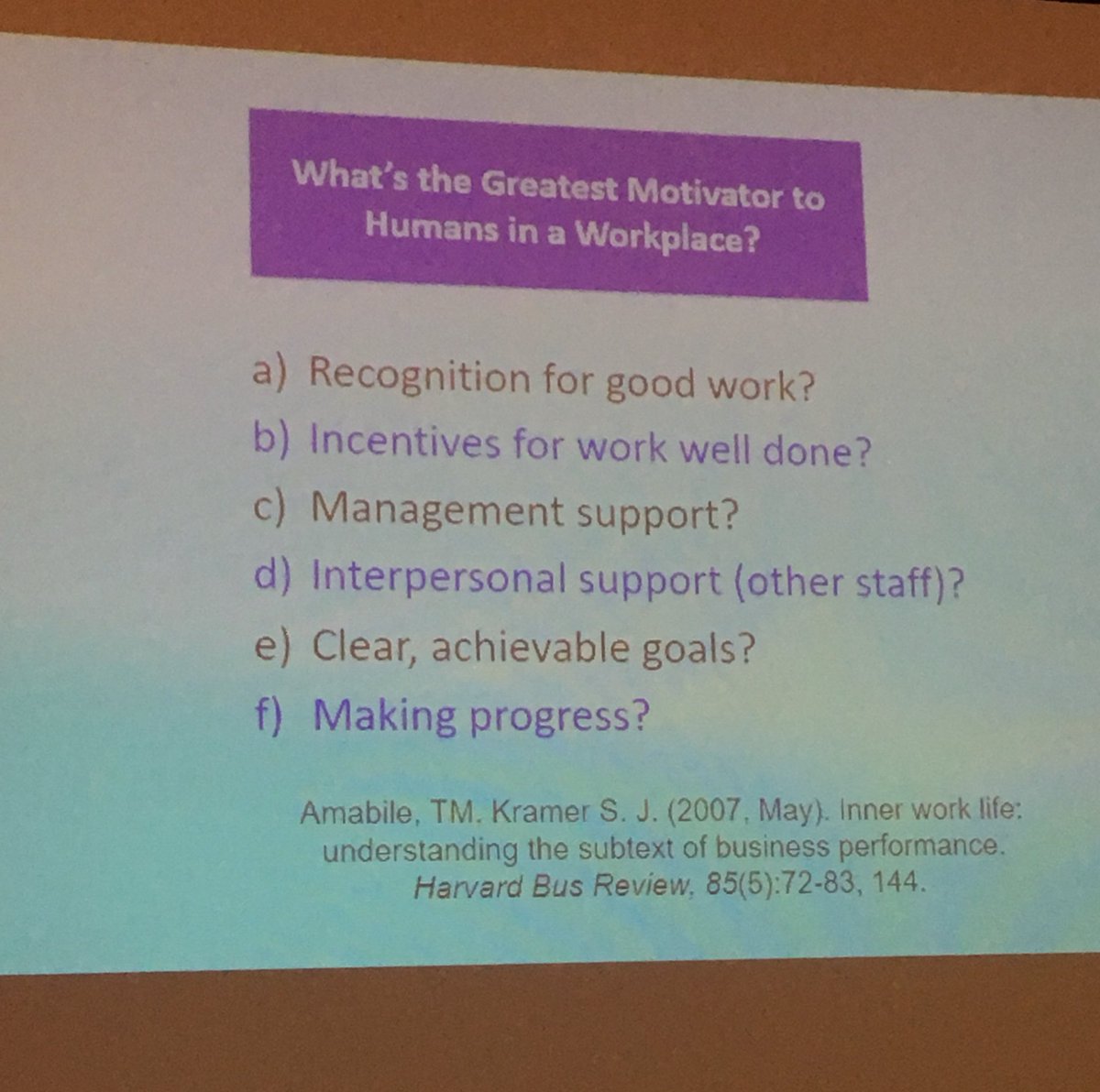 KeithAllshouse's tweet photo. Great points and thoughts on motivation and human psychology. #LeadTransformMD https://t.co/zTAcrU9nTz