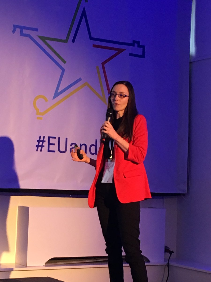 EK_Hrvatska's tweet photo. .@foivz #LeapZG presenter Assistant Prof. Irena Kedmenec 🗣 of #digitaltransformation era ➡️ “Startup@foi helps students develop their #entrepteneur skills like #mybeeline #tourgent #evolaris “ #EUandME #EUimladi https://t.co/nvwqkE2h6e