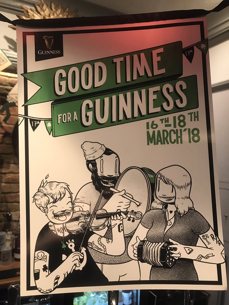 Fancy a Guinness, Come celebrate St Patrick's day with us 🍻