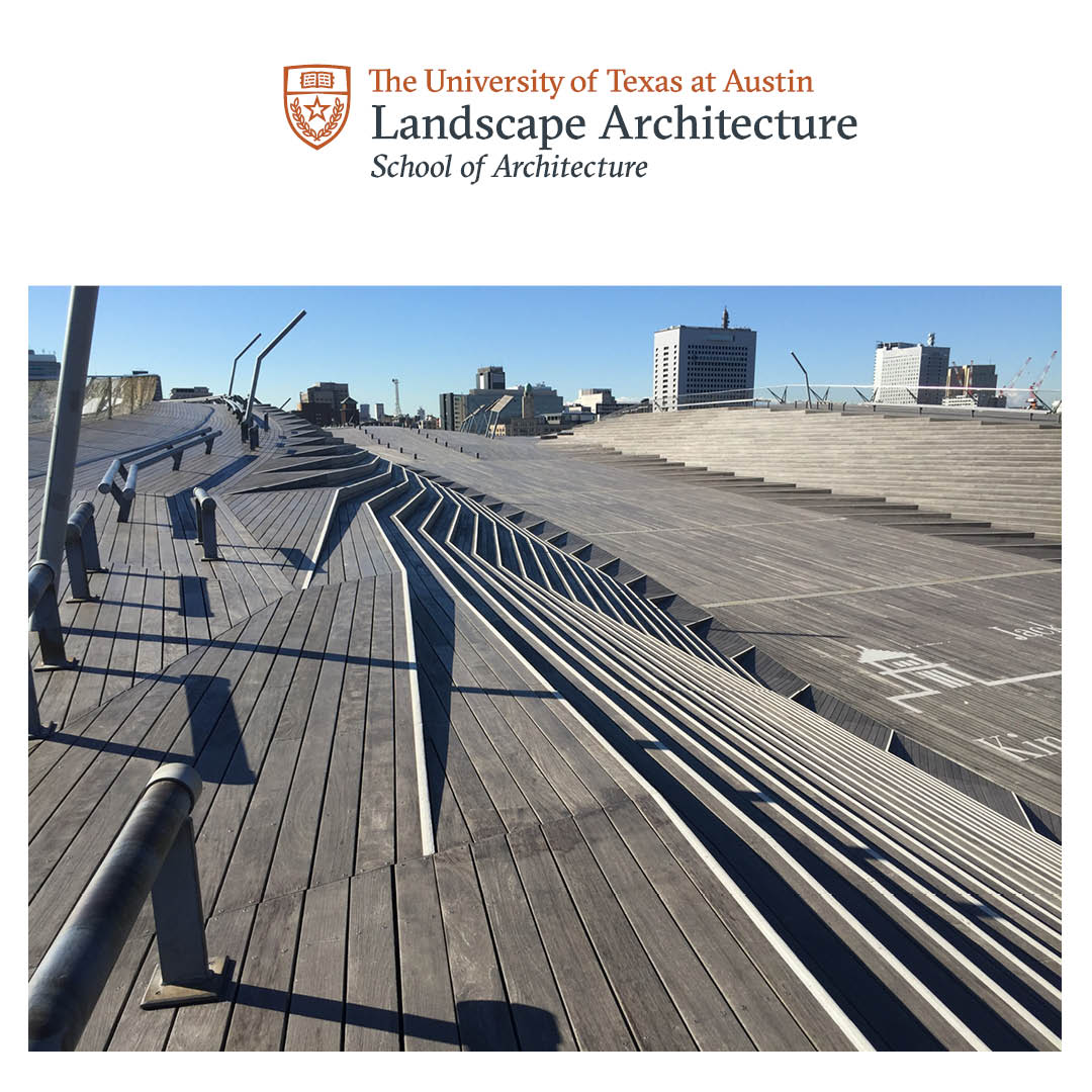 texas_landscape's tweet photo. Where our Students Travel: The Osanbasi pier in Yokohama, Japan as captured by Kelsey Ross’ (MLA’18) during her sponsored research #travel to #Japan. #Mebane Travel Fund for international travel. @kelseyross https://t.co/s8lIjzDMP8
