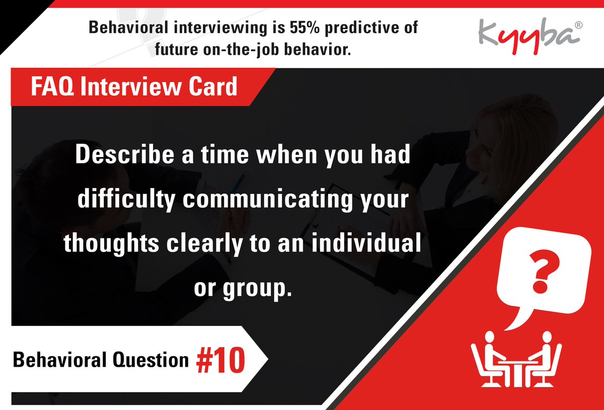 kyybainc's tweet image. #BehaviouralQuestion #InterviewTipsAndTricks #kyybainc