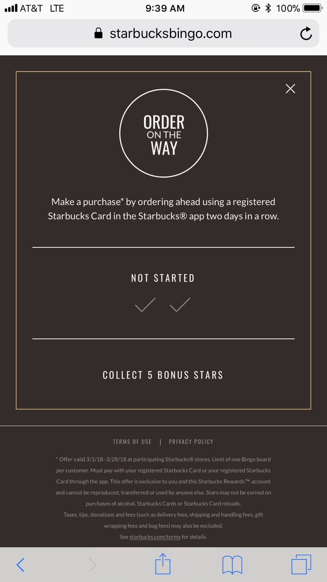 sisig411's tweet photo. @Starbucks Just curious why the bingo board requirements between my little sister and me are so vastly different? Am I being punished for being such a consistent Starbucks customer? 8 “Order on the Way” drinks vs. 2?! #QTNA https://t.co/xsaY7CNmGx