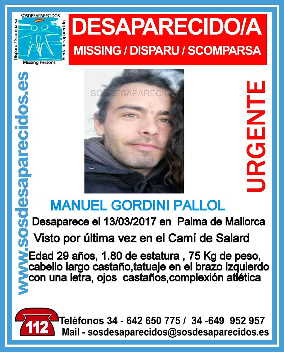guardiacivil's tweet photo. 🆘Urgente⚠
Este es Manuel y ha #desaparecido en #Palma de #Mallorca
¿Lo has visto?
☎️062
☎️091
☎️112
Tu RT no cuesta nada y ayuda mucho https://t.co/NSqm6gj7Xh