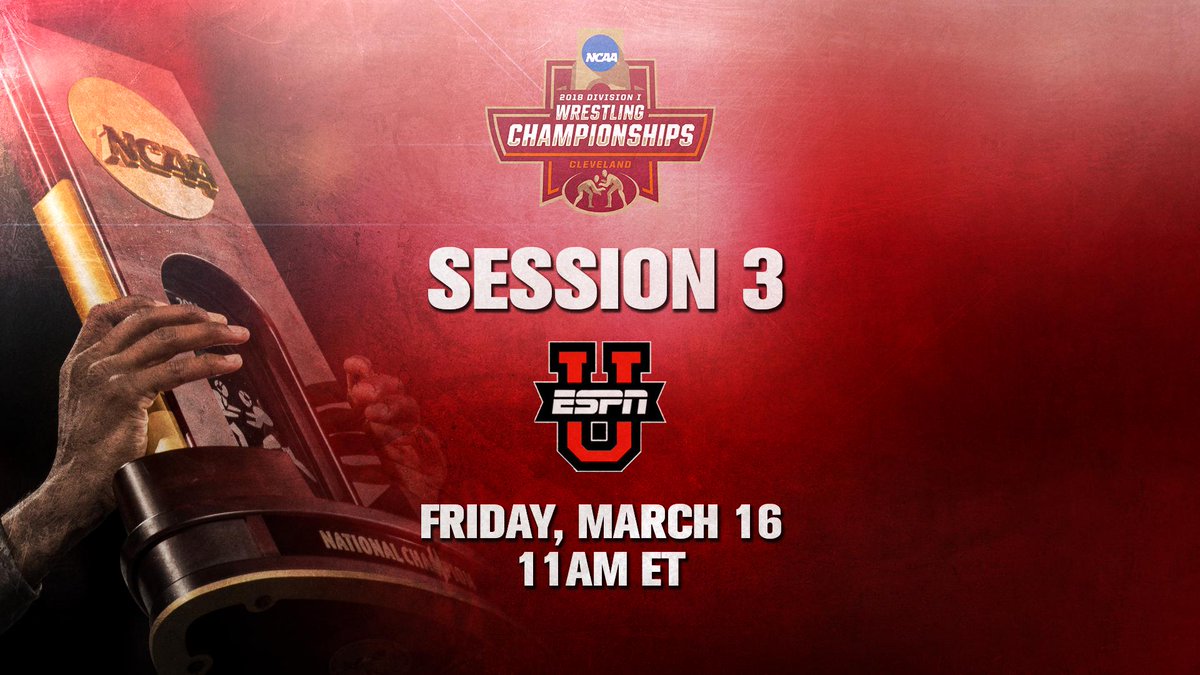 NCAAWrestling's tweet photo. Another day of #NCAAWrestling in Cleveland begins on @ESPNU! https://t.co/x0l7JnwJTk