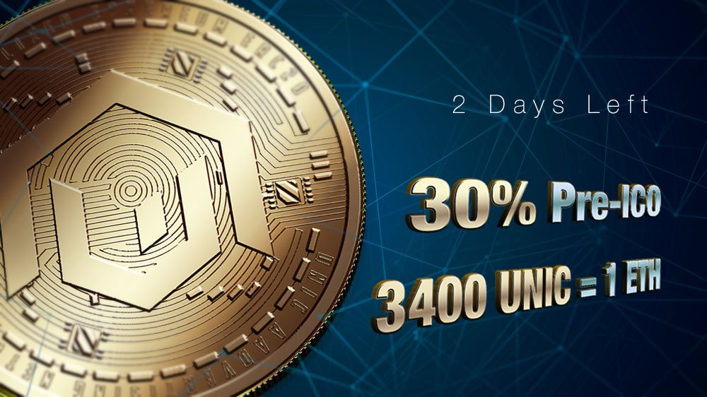 UnicNetwork's tweet photo. [2 days left] 30% #PreICO live now!
https://t.co/jMw7OxBUzJ
3400 #UNICtoken per 1 #ETH
Join UNIC Advertising Network #ICO! 🚀
Whitelist 40% ends in 2 days too (#crowdsale #presale #tokensale) https://t.co/wNcZMUcS10