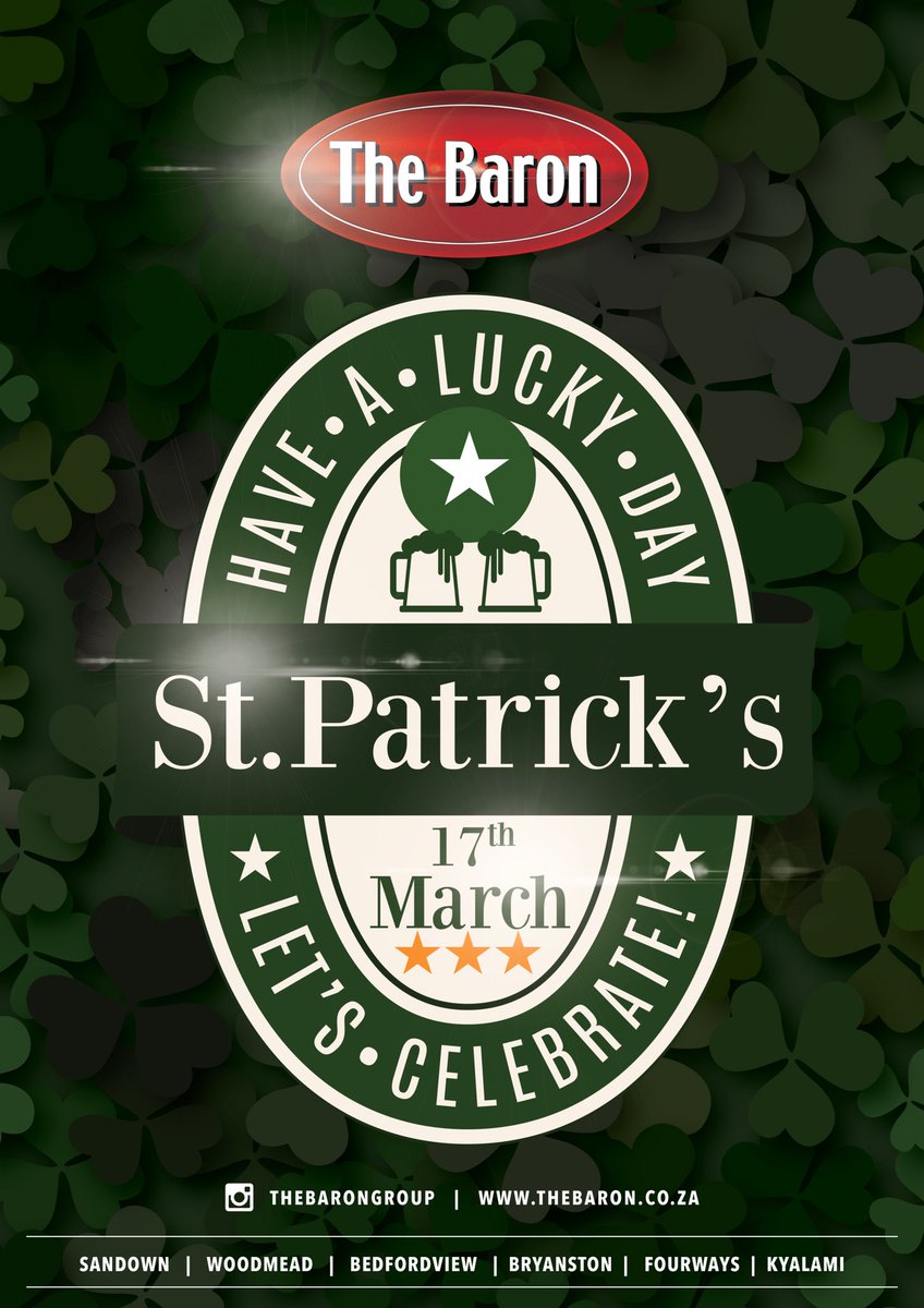 Come get your IRISH on tomorrow. 

#StPatricksDay