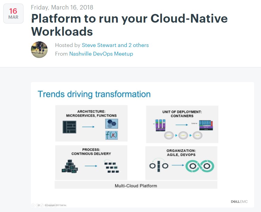 vEDW's tweet image. A bit far for me but anyone interested in #DevOps from or around Nashville should definitively consider joining @NickalausW 

#NashDevOps

meetup.com/NashDevOps/eve…