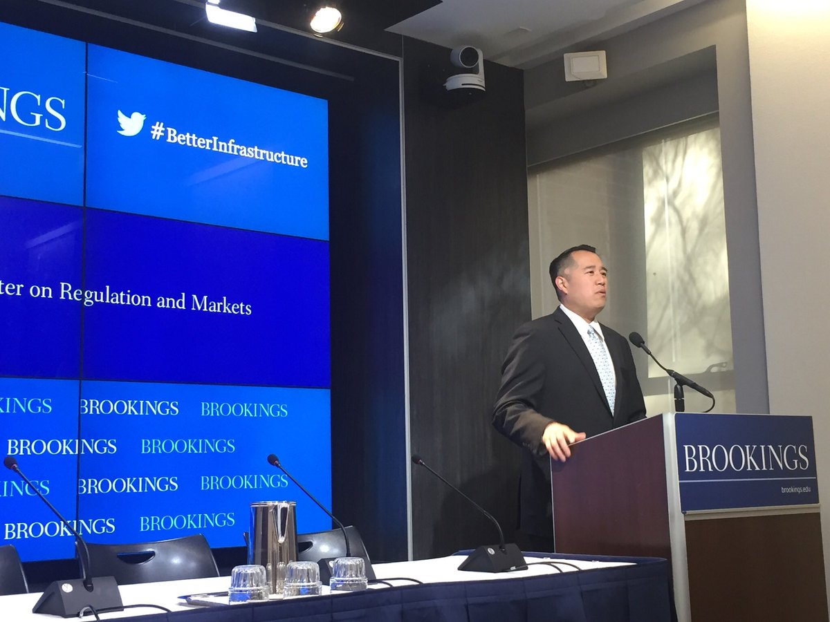 Aarondklein's tweet image. Kicking off @BrookingsEcon #BetterInfrastructure event @USDOT Derek Kan.