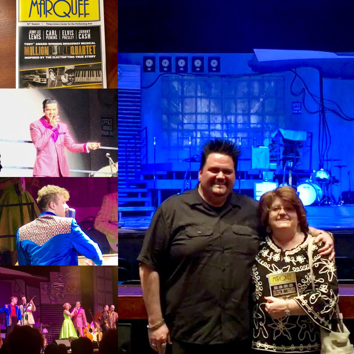 We had a fantastic time seeing “Million Dollar Quartet” last night!!  Love the music of Elvis, Jerry Lee Lewis, and Johnny Cash. Now, I have to go see Sun Studio next time I’m in Memphis!!