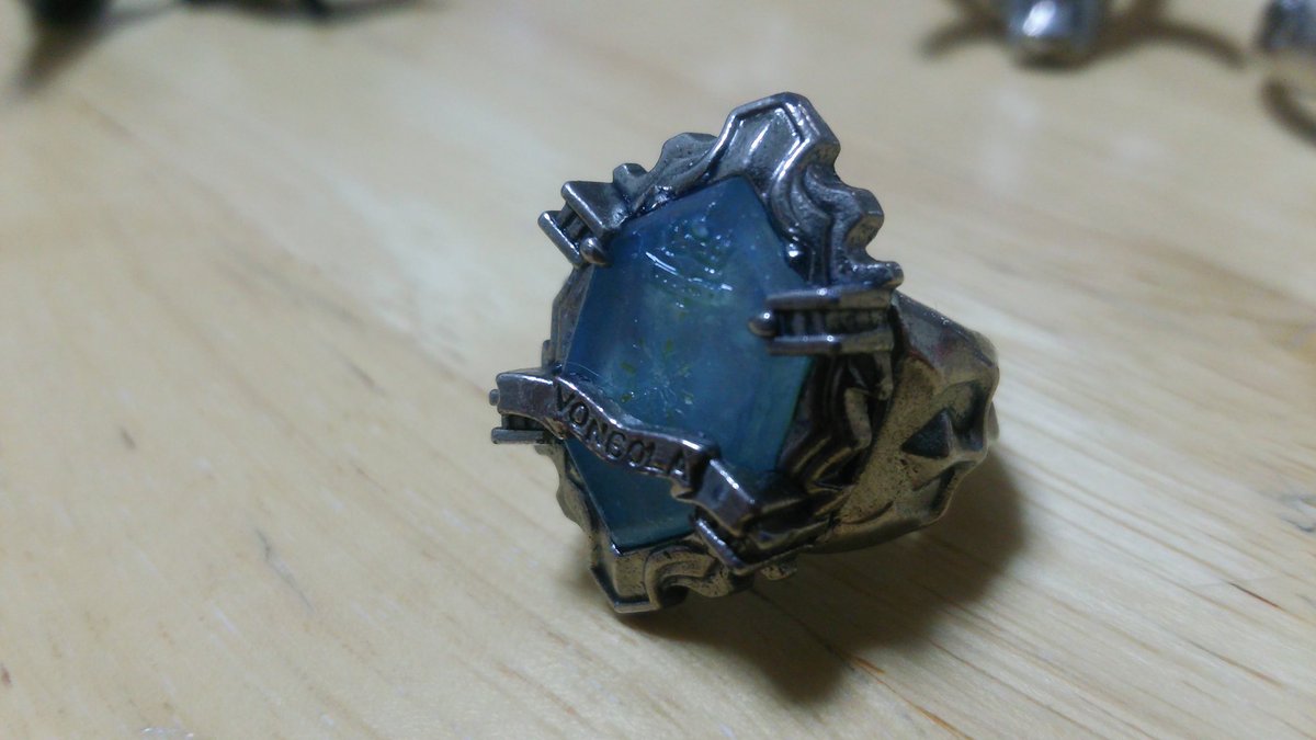 ミニプラじゃないけど 昔リボーンの雪のニューボンゴレリングを自作