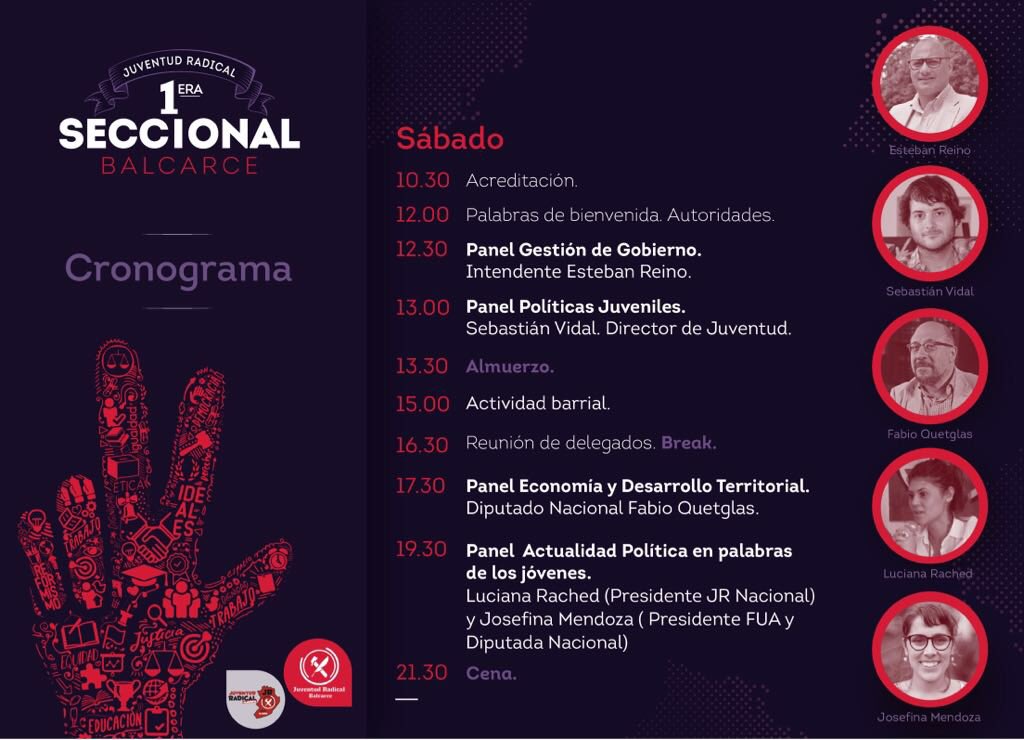 JRBalcarce's tweet photo. 📆 Mañana tendremos la 1er seccional de la 5ta, vamos a contar con la presencia de la presidente de la @jrnacional @LucianaRached, el diputado nacional @fabiojquetglas y la diputada nacional y presidente de @laFUA @JosefaMendo.
🇵🇱Los esperamos a todos!!🇵🇱 https://t.co/hXKvjy3LUS