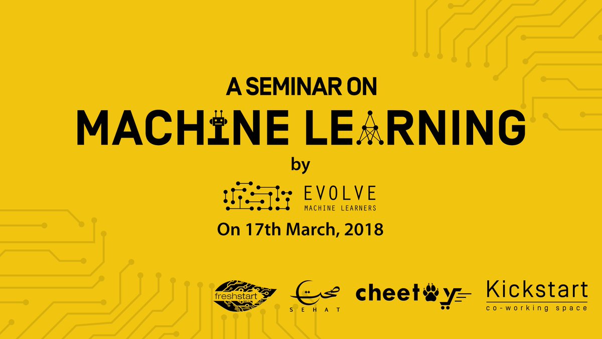 kickstartpk's tweet photo. Join us at #Kickstart Gulberg tomorrow for a seminar on #MachineLearing tomorrow 6:00 P.M.

Request an invite here: https://t.co/DfCQgWhb5W

#Coworking #WorkThatMatters #CapcityBuilding #empoweringcommunities https://t.co/cJuCbySuul