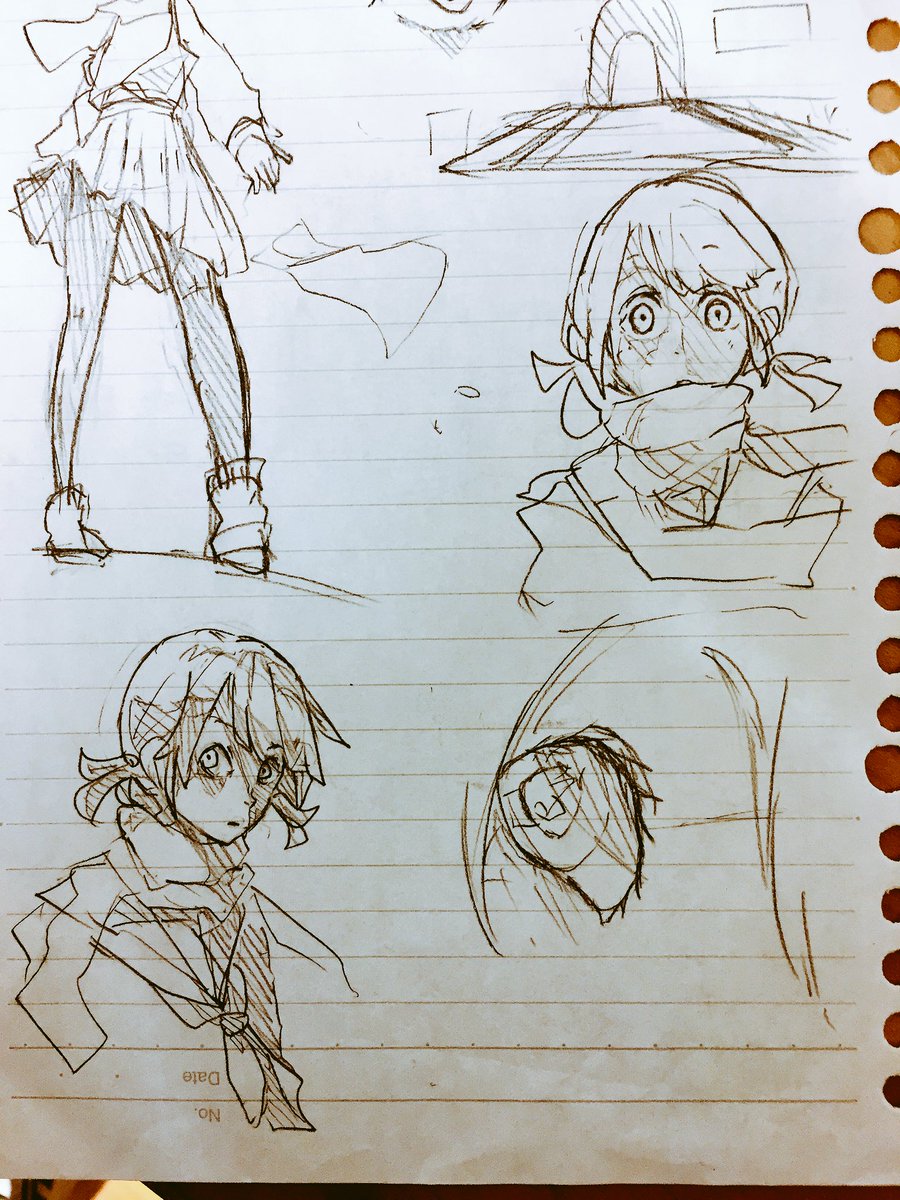 部屋掃除してたらまじで中学生だった時の絵が出てきた 