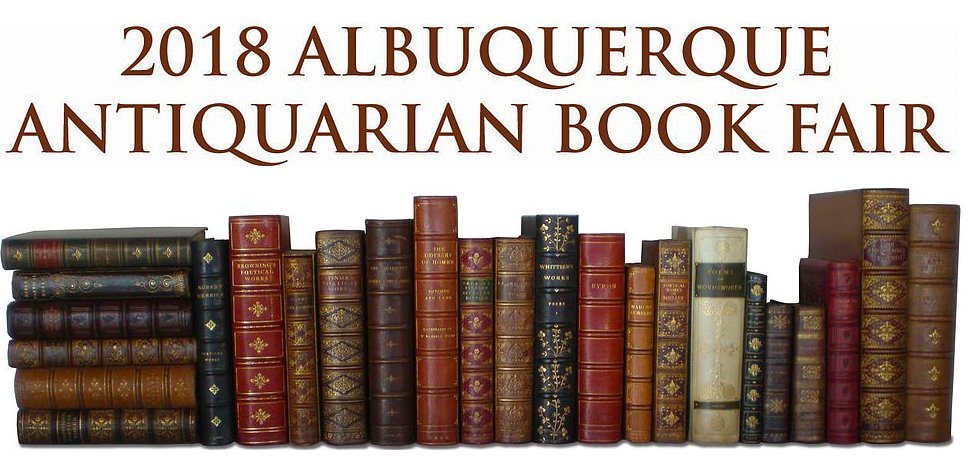 Come shop for books and all types of paper at the Albuquerque Antiquarian Book Fair today, March 16 and tomorrow March 17 at the Sid Cutter Pilot's Pavilion
on Balloon Museum Road.   Nancy Johnson, Booth #5.   ow.ly/Oo4c30iZgj5
