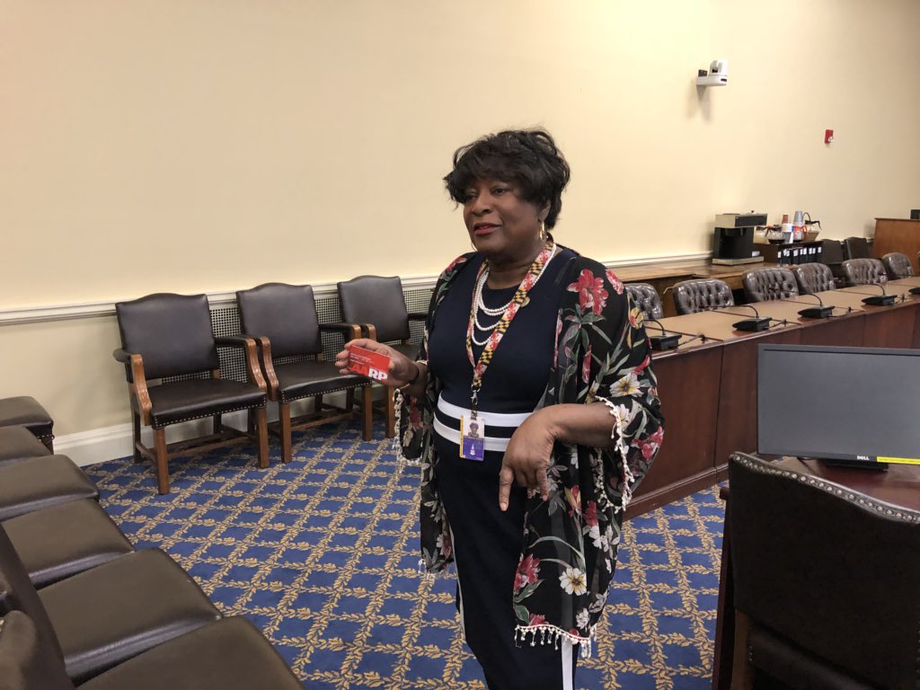 Big thanks in addition to Delegate <a href="/EdithPatterson/">Edith Patterson</a> for meeting with our Suitland chapter members. Del. Patterson is a card-carrying AARP member! #mdga18