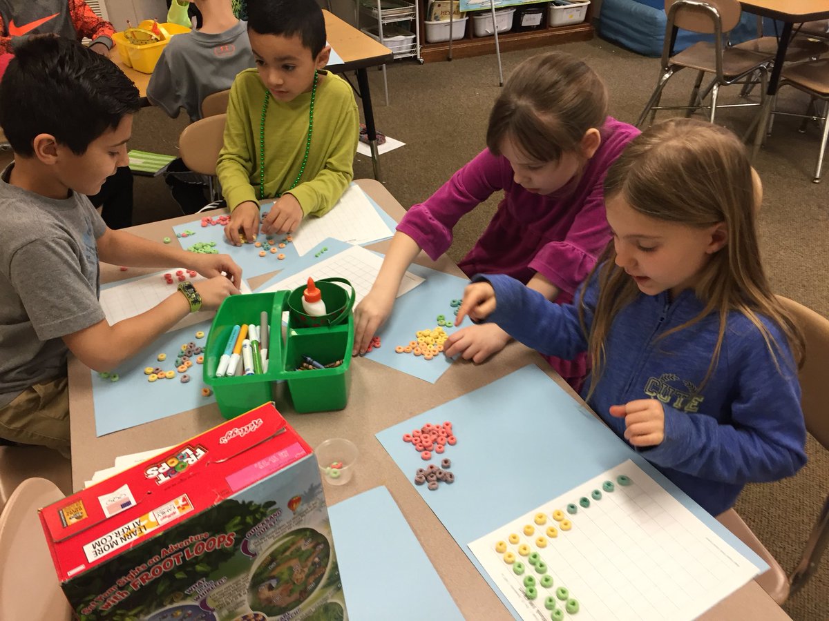 Planting Leprechaun gardens #brassfield #StPatricksDayMath