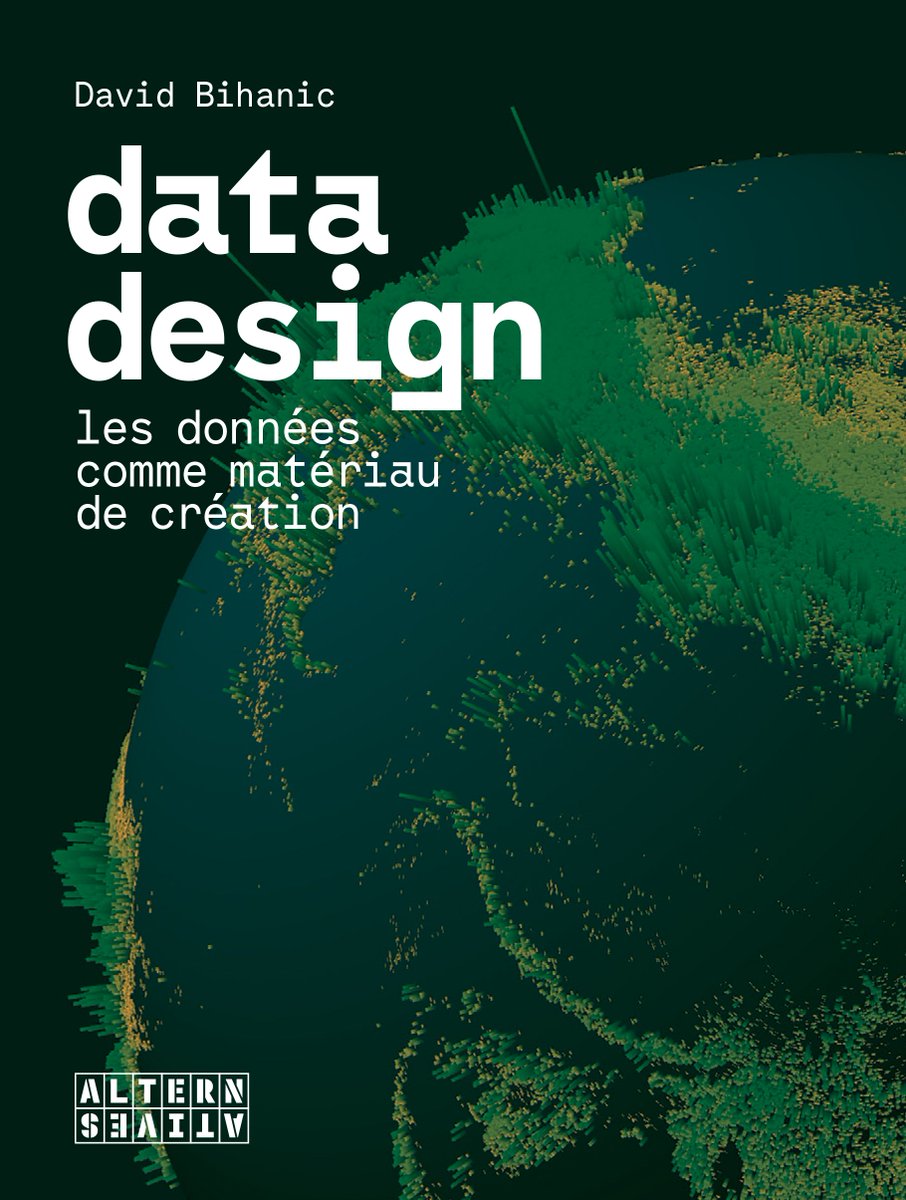 Pleased to announce: new book at Gallimard Eds (Alternatives) "Data Design" with an image of the talented <a href="/JanWillemTulp/">Jan Willem Tulp</a> on the cover #data