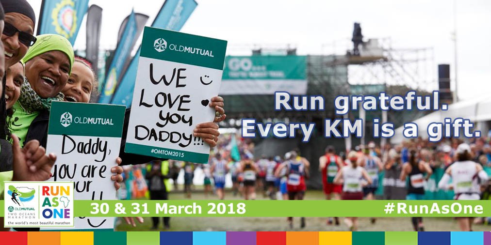 2OceansMarathon's tweet photo. 12 Days To Go Until #OMTOM2018: Many runners visualise loved ones standing at each KM point to cheer them on. How do you picture your Race Day? https://t.co/11D5bRJN1n