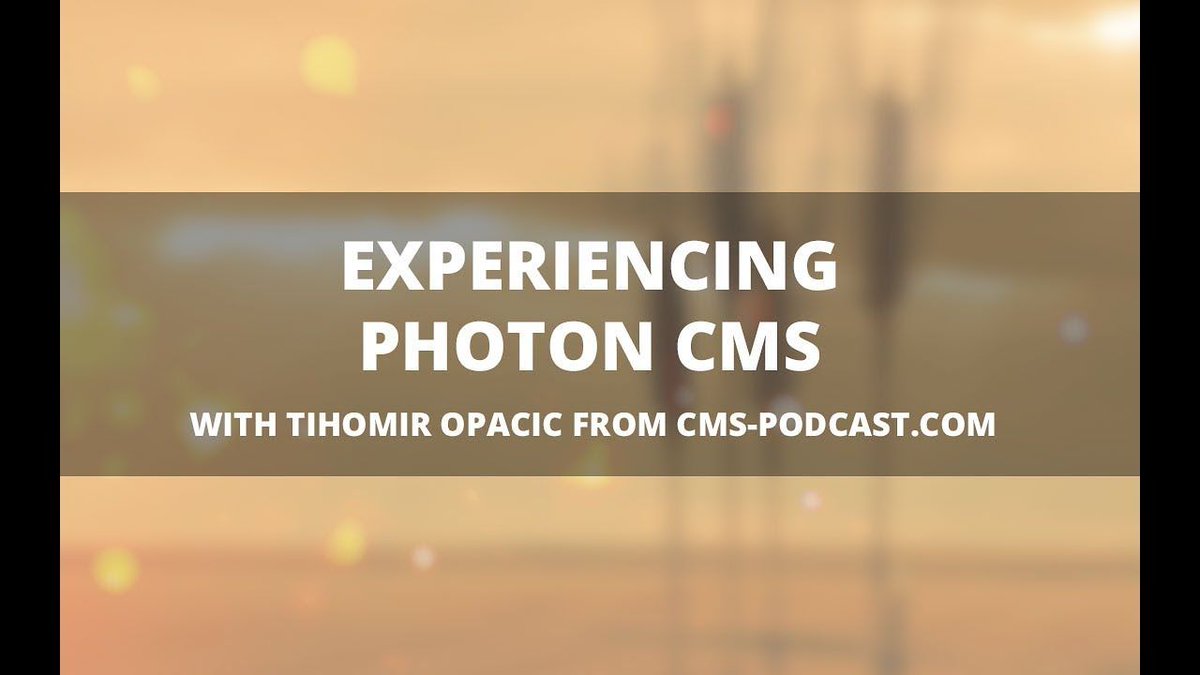 photoncms's tweet photo. @cmspodcast just published an in-depth review of Photon CMS. Check it out! #cms #review #laravel #vue #headless https://t.co/v1LQVLURbb https://t.co/kAPZbbVDYq
