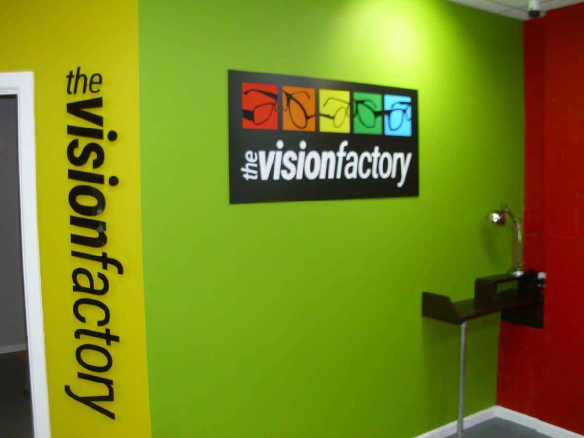 Love these bright colours to perk us up! #signs @thevisionfactory #worcester #bebold