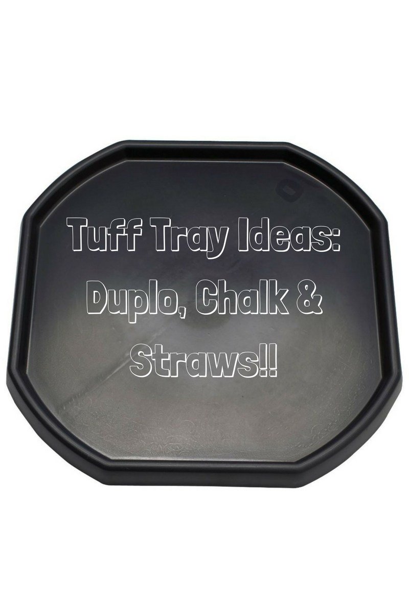 Maximusandkai's tweet photo. Tuff Tray ideas : Duplo, Chalk &amp; straws! https://t.co/LHQEQHJ3p8 https://t.co/vtDuRaxNA4