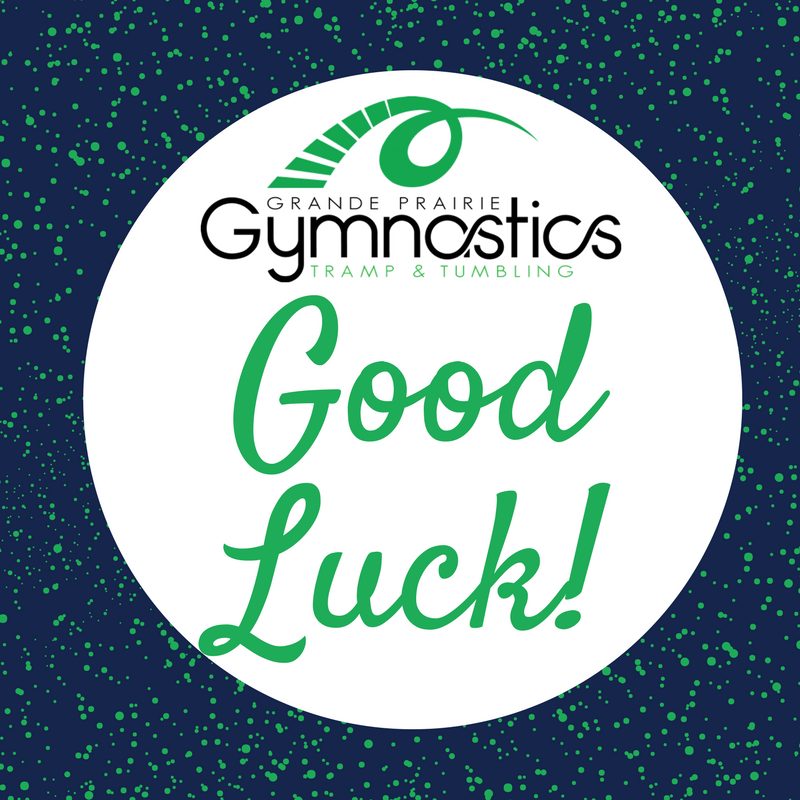 GpGymnastics's tweet photo. Good Luck to all T&amp;T athletes who are participating in Alberta Cup #2 in Lethbridge this weekend! #trampoline #tumble #DMT #goodluck #gpab #grandeprairie #grandeprairiealberta https://t.co/9zTZSblGCc