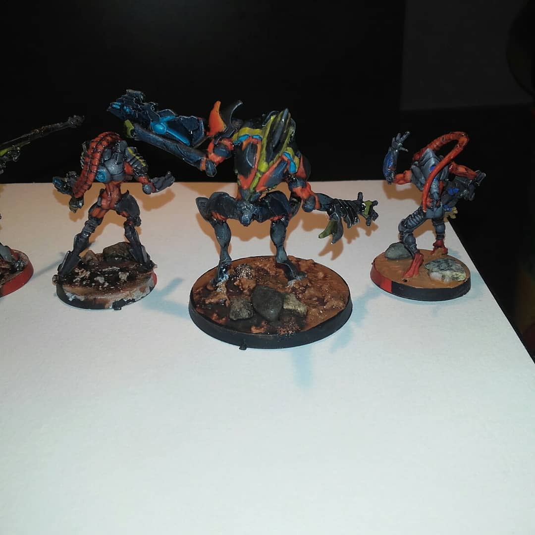 Autres photos de figurines.
#Infinitythegame  armée combinée 
#corvusbelli #wargames #painting #figurines #modelisme