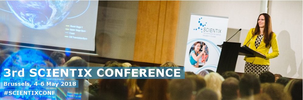 LU_SIIC's tweet photo. Aicinām piedalīties 3. @scientix_eu konferencē, kas norisināsies 2018. gada 4. - 6. maijā Briselē! Vairāk informācijas: https://t.co/pPSGZlipFo https://t.co/aH0lOfE5UQ