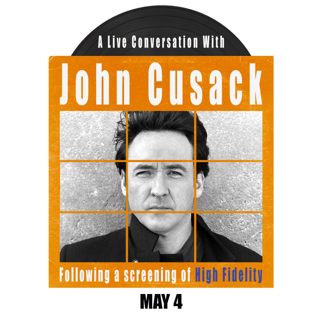 ChicagoTheatre's tweet photo. Get tickets to see @johncusack live, following a screening of "High Fidelity" at The @ChicagoTheatre on May 4th!  Tickets are on sale now! 
🎟️: https://t.co/RKb2DtOE4c https://t.co/zdV01yB6pT