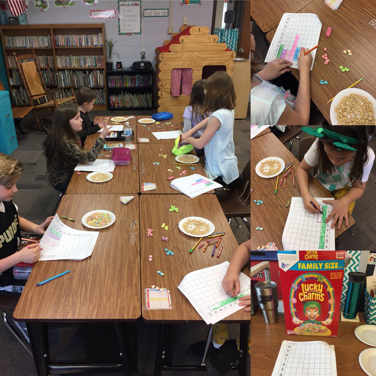 sally_nix's tweet image. Happy St. Patrick’s Day. 🍀 You should have saw their faces when I told em they couldn’t eat their marshmallows?? #dataproblems #graphitfirst @HersheyElem