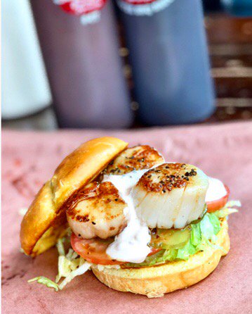 SugarFireSmoke's tweet photo. Diver Down 
Diver scallops, remoulade, tomato, pickle... https://t.co/EyjOAMfwkE