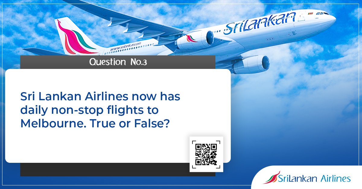 SLA_India's tweet photo. Question no. 3 for Day 6 of the #FlyHighColombo #contest!

Answer all 5 questions here to be a Valid Entry: https://t.co/qDzwIW1iNh 

And stand a chance to win free tickets to Colombo!

T&amp;C: https://t.co/TjoSRBzfpW 

#HeroNidahasTrophy #FlySriLankan #Win #FreeTicketsToColombo https://t.co/XmCpk4PAzO